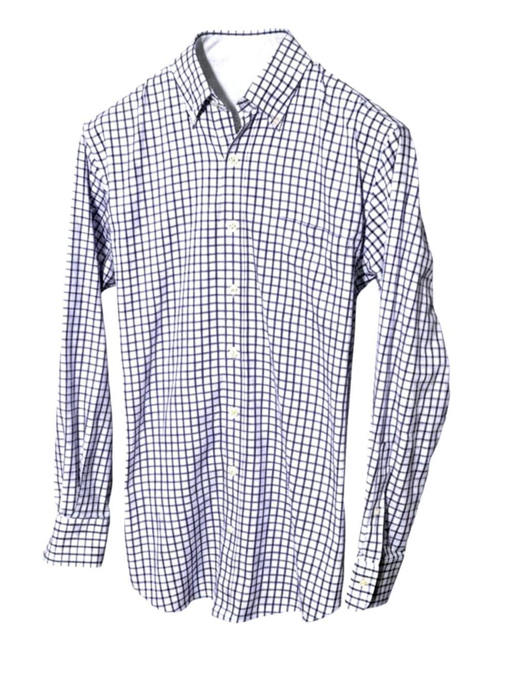 PETER MIILLAR Mens (M) Nanolux EasyCare Check Dress/Casual Shirt - 100% Cotton